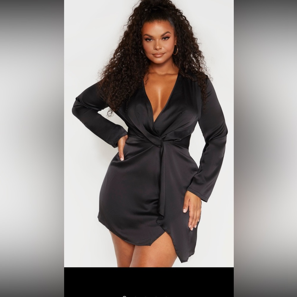Pretty little things black long sleeve dress